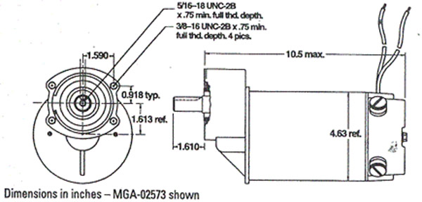imperial 24 volt gear motor